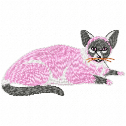 Cats Embroidery Design 5 Cats Embroidery Design 5